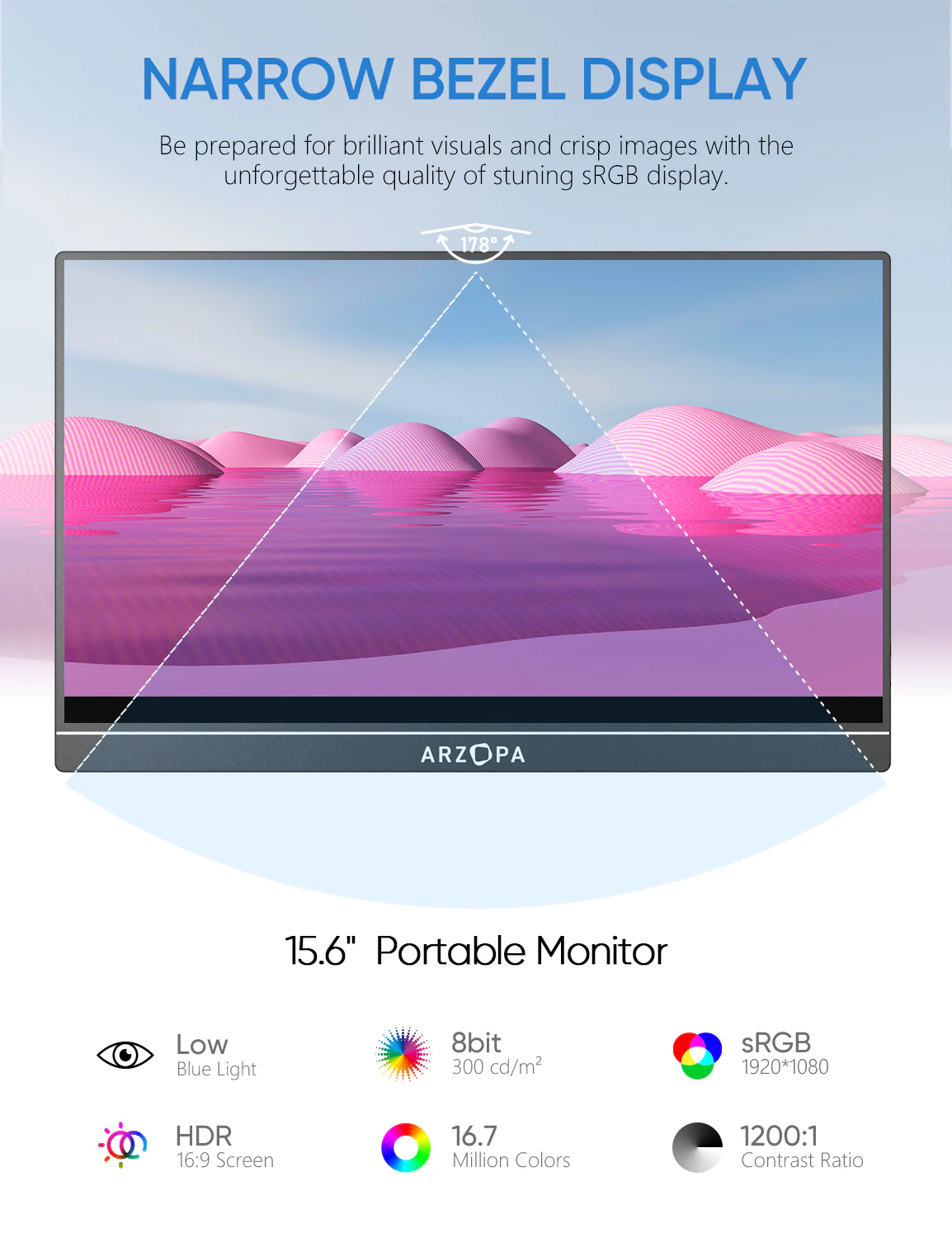 Màn hình di động Arzopa A1 15.6-inch