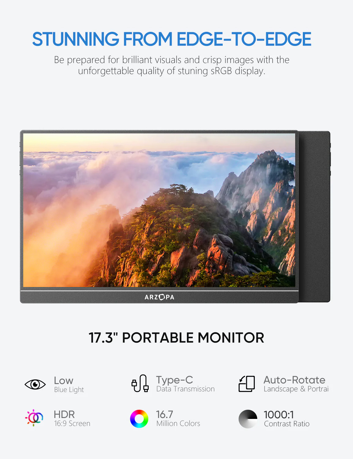 Màn hình di động Arzopa A1M 17.3-inch