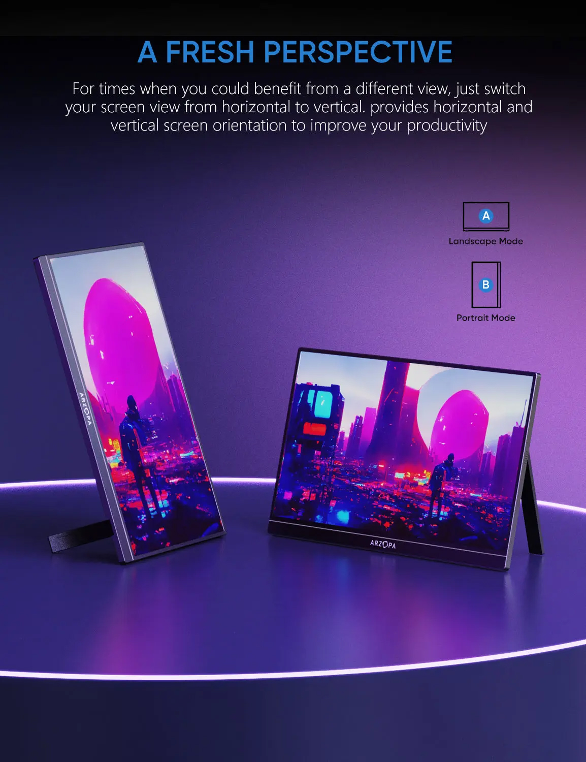 Màn hình di động Arzopa Z1FC 144Hz 16.1-inch