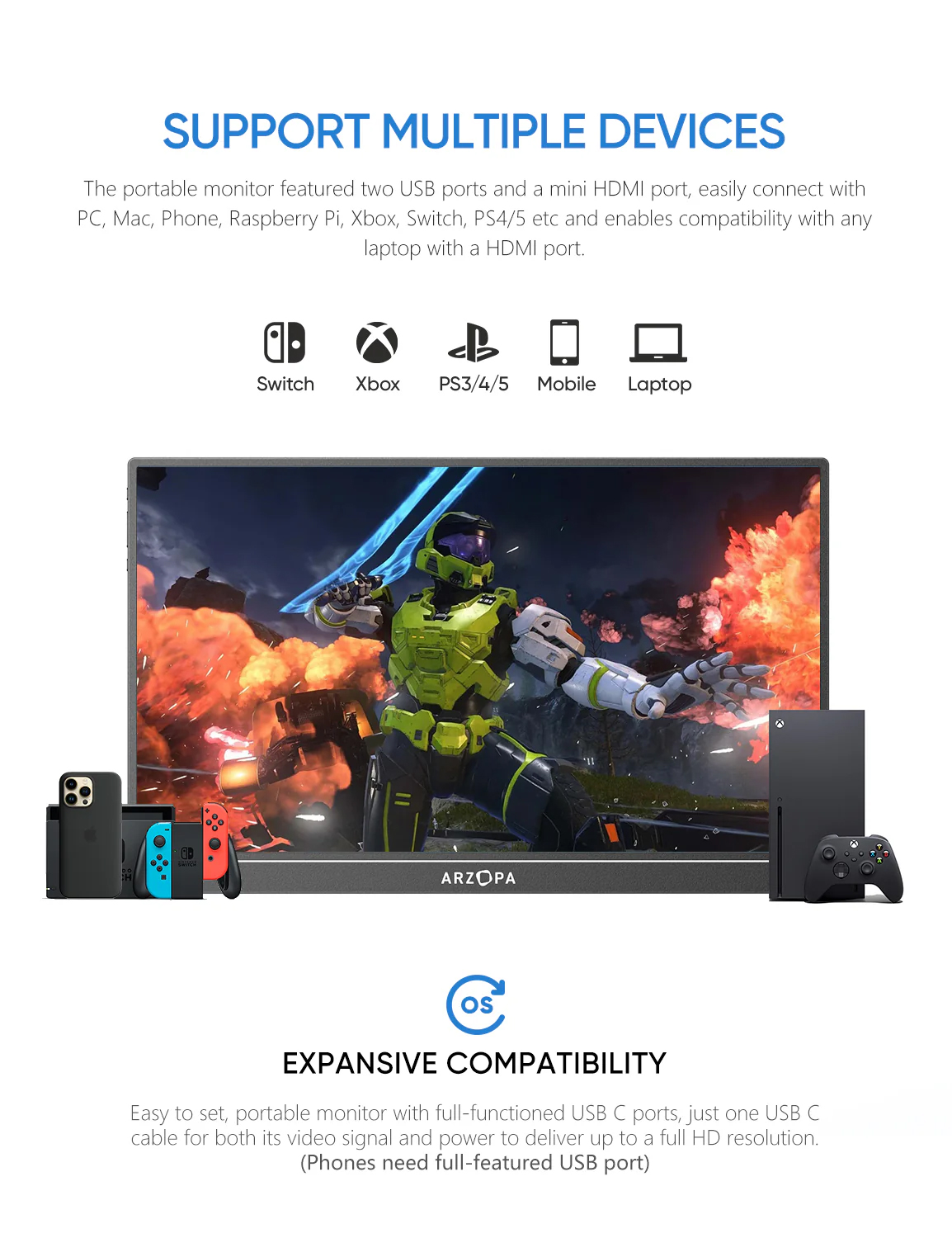 Màn hình di động Arzopa Z1RC 16-inch