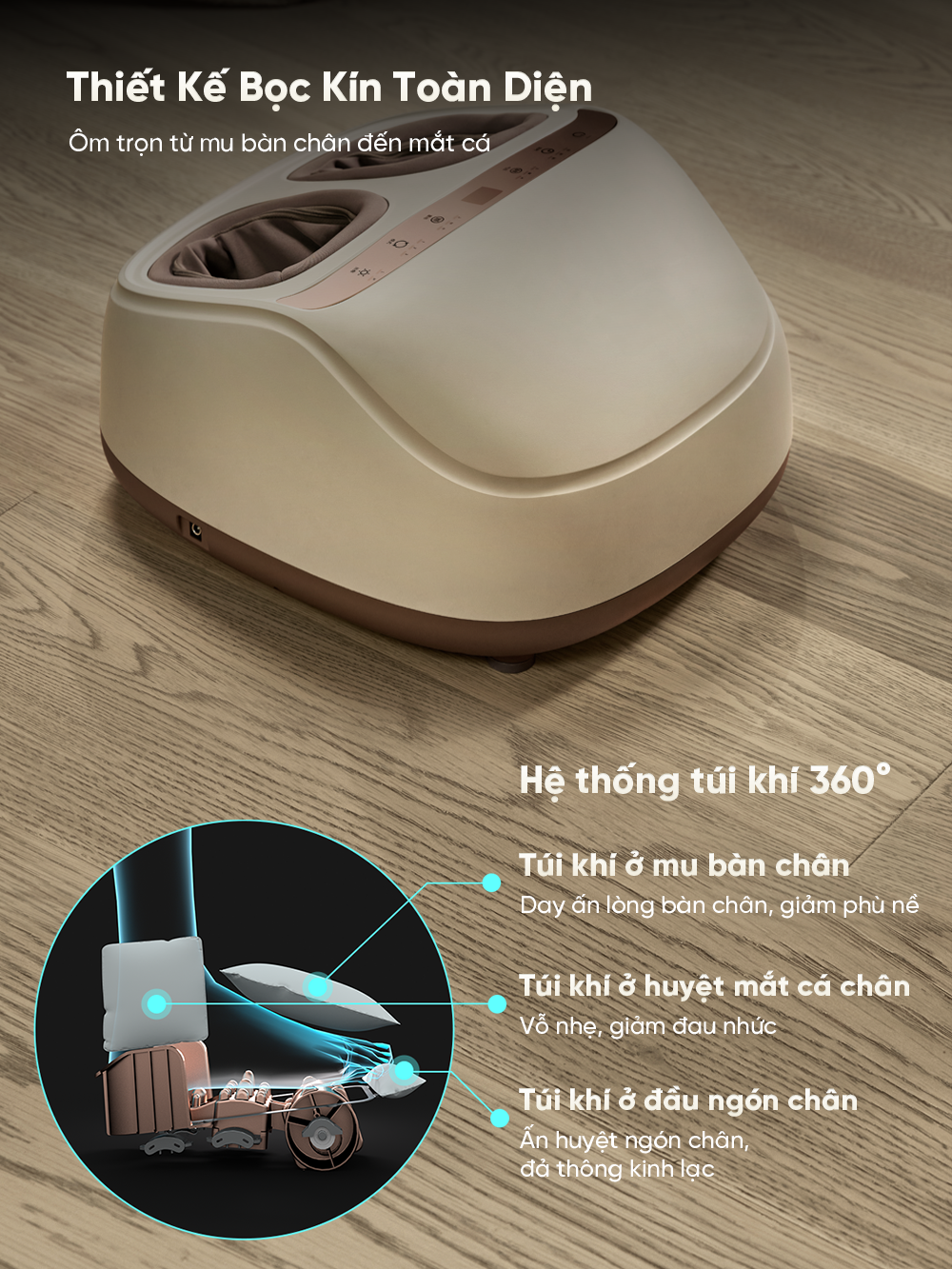 Máy massage chân Breo Foot 3