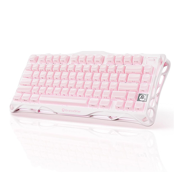 Bàn phím GravaStar Mercury K1 Sakura Pink