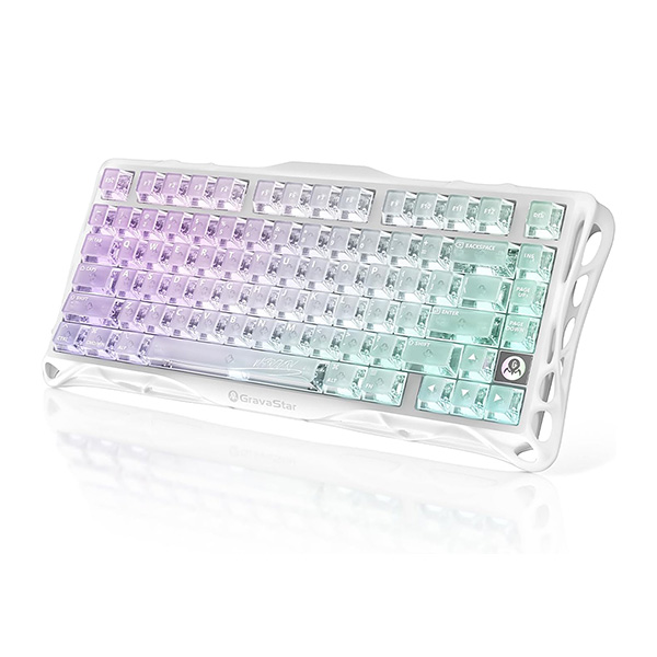 Bàn phím GravaStar Mercury K1 Lite Crystal Aurora