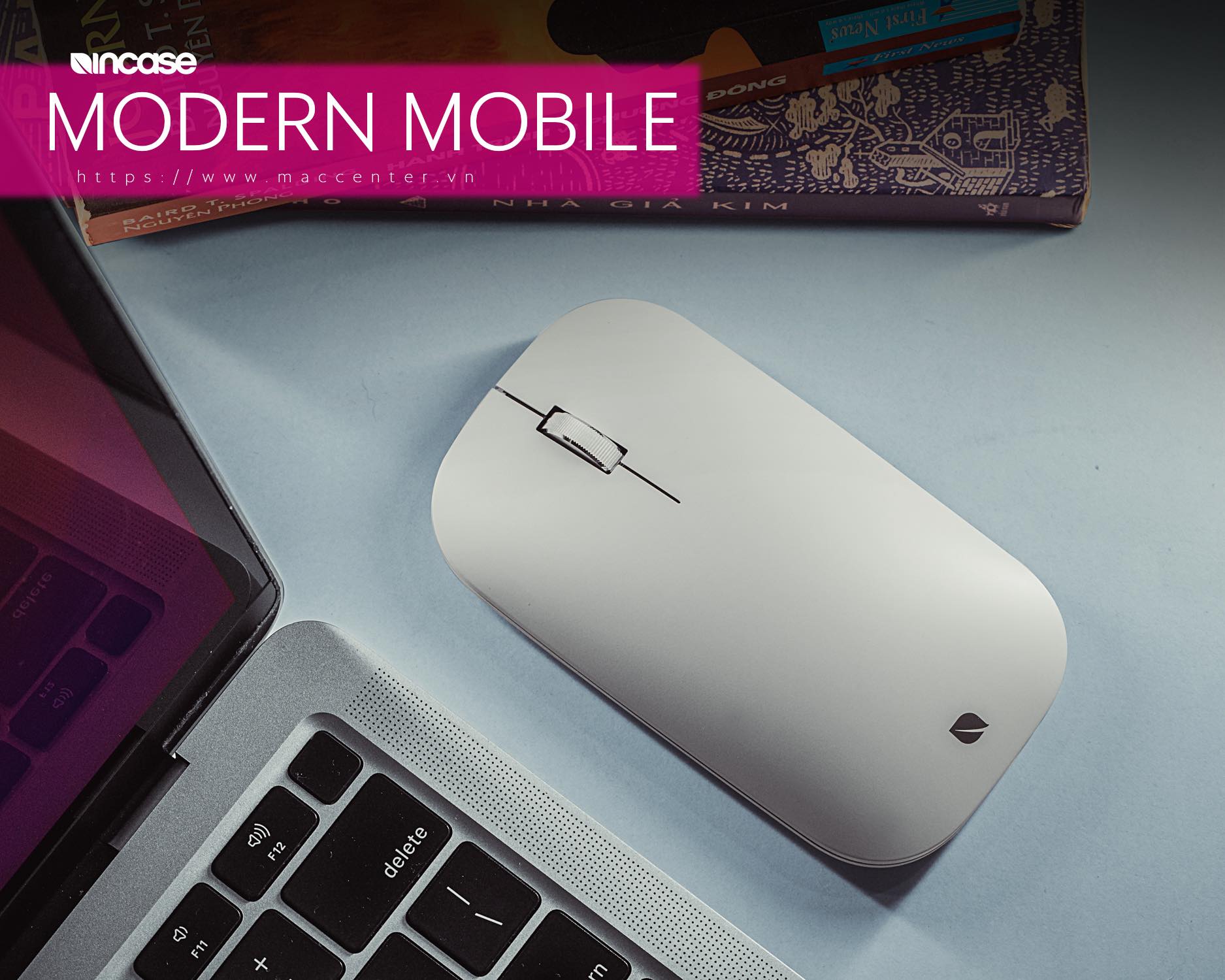Chuột Incase Modern Mobile Mouse Platinum