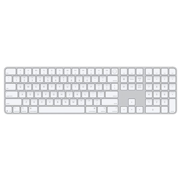 Apple Magic Keyboard with Touch ID and Numeric Keypad USB-C White Apple Magic Keyboard with Touch ID and Numeric Keypad USB-C White