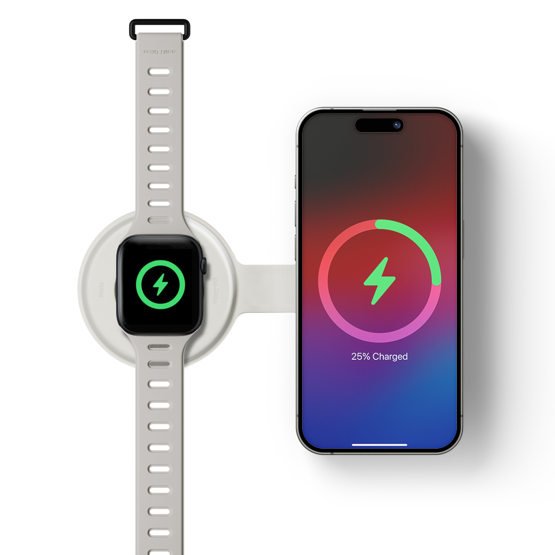 Native Union Voyage 2-in-1 Magnetic Wireless Charger Sandstone