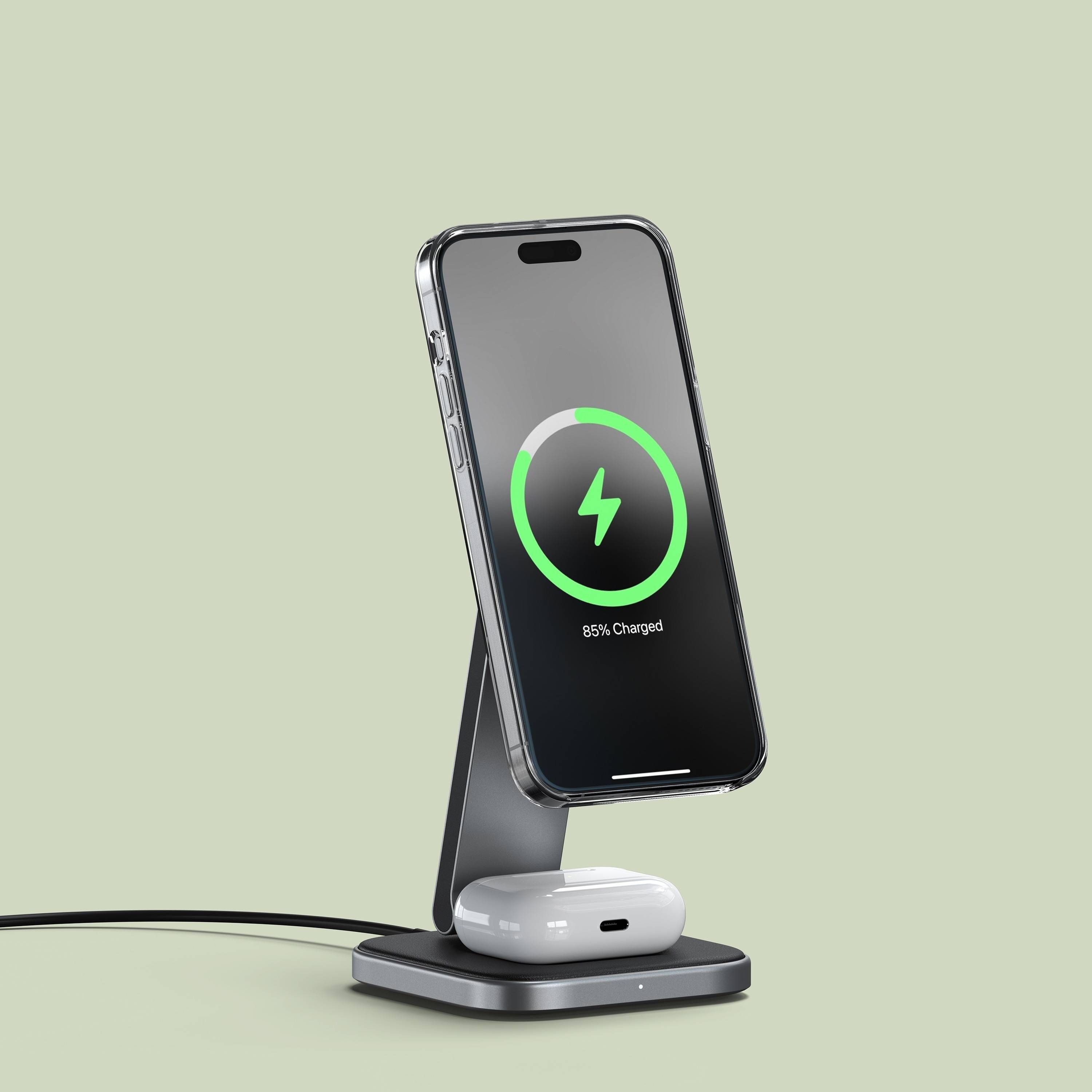 Satechi 2-in-1 Foldable Qi2 Wireless Charging