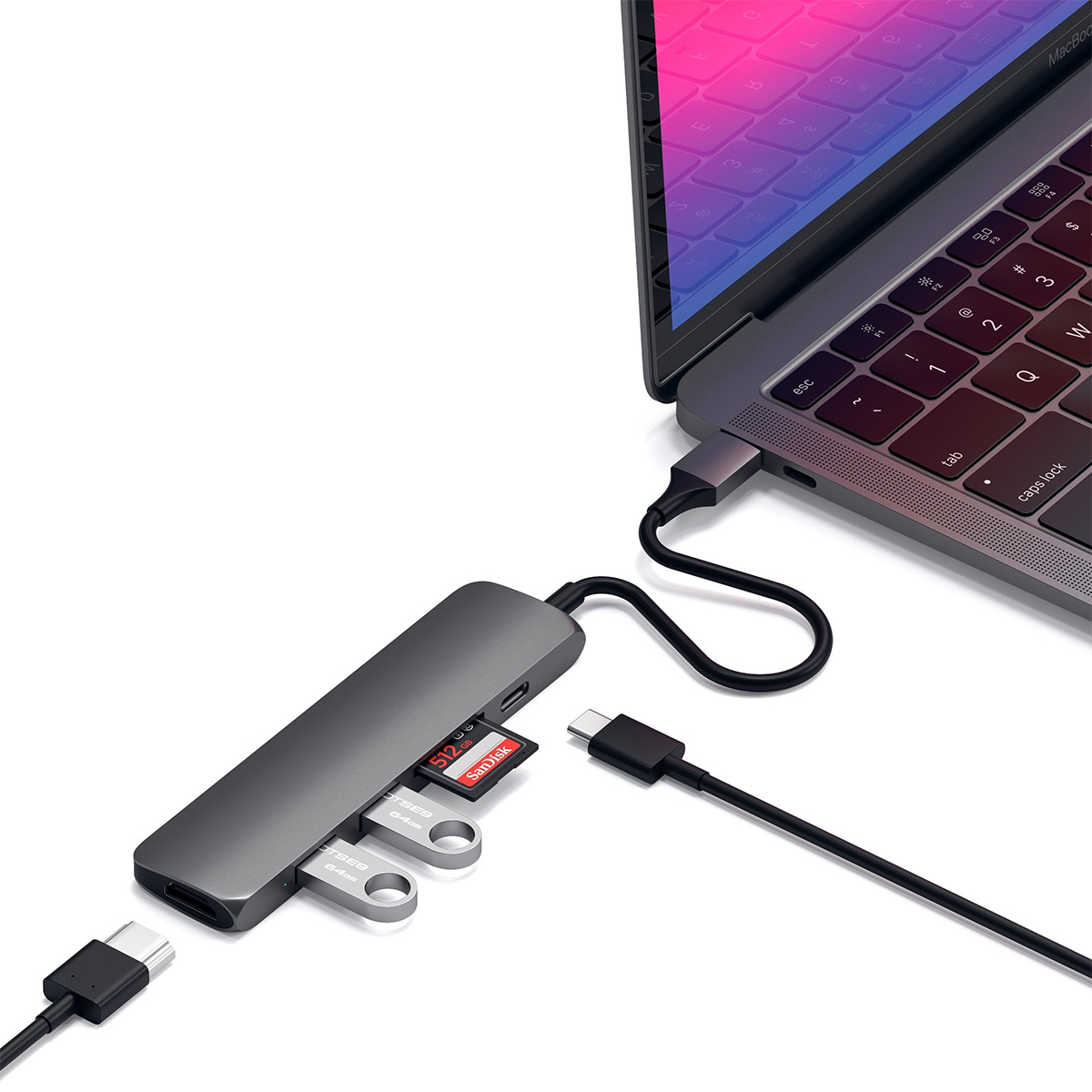 Hub USB-C Satechi Slim 6-in-1