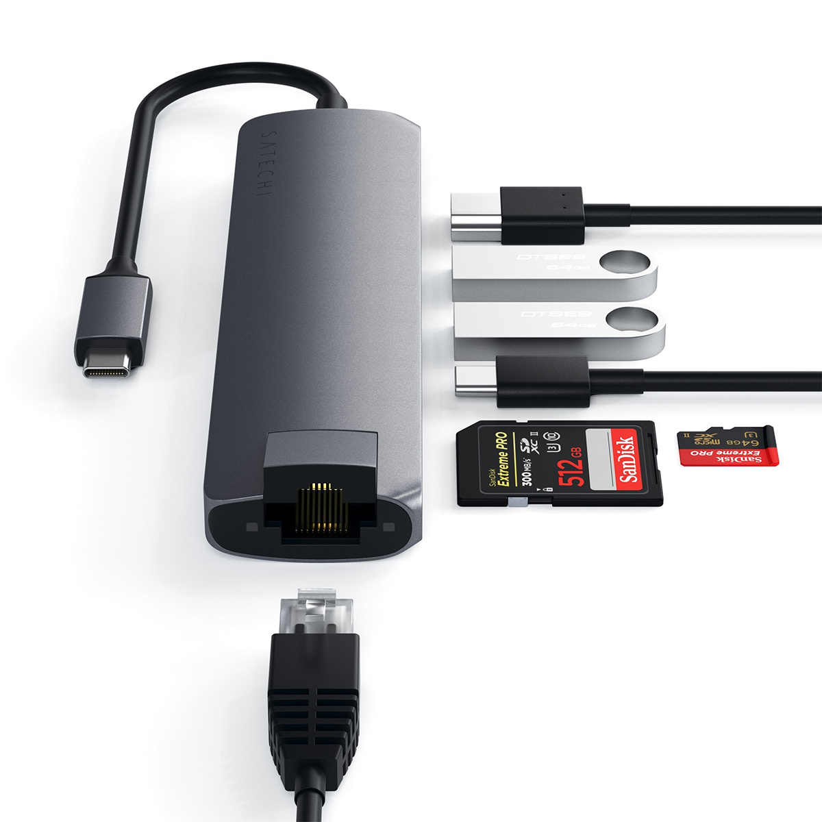 Hub USB-C Satechi Slim 7-in-1