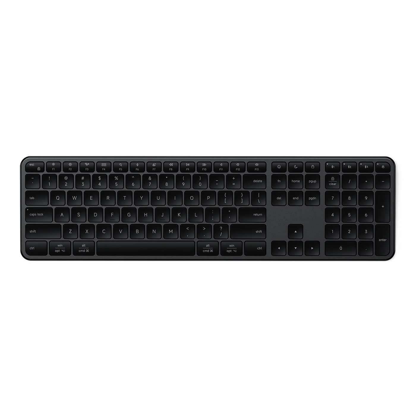 Bàn phím Satechi Slim EX3 Wireless Keyboard Black