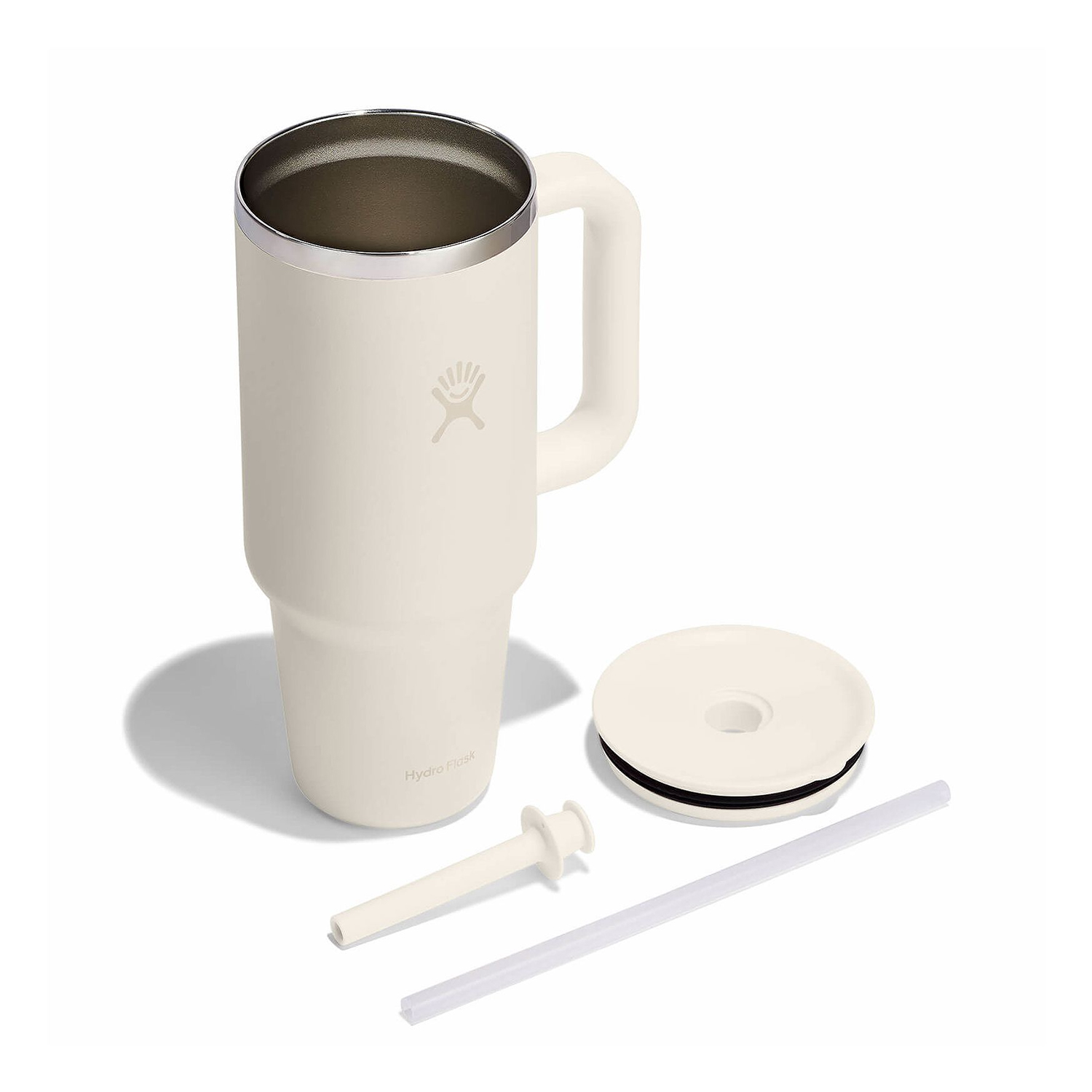 Ly Hydro Flask Around Travel Tumbler 40oz màu Trắng Kem Ivory