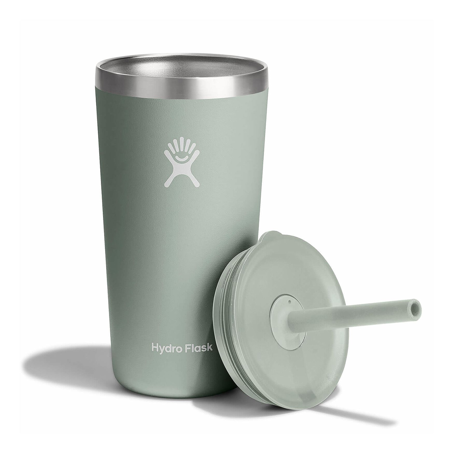 Ly Hydro Flask Around Tumbler Straw Lid 20oz màu Xanh Agave