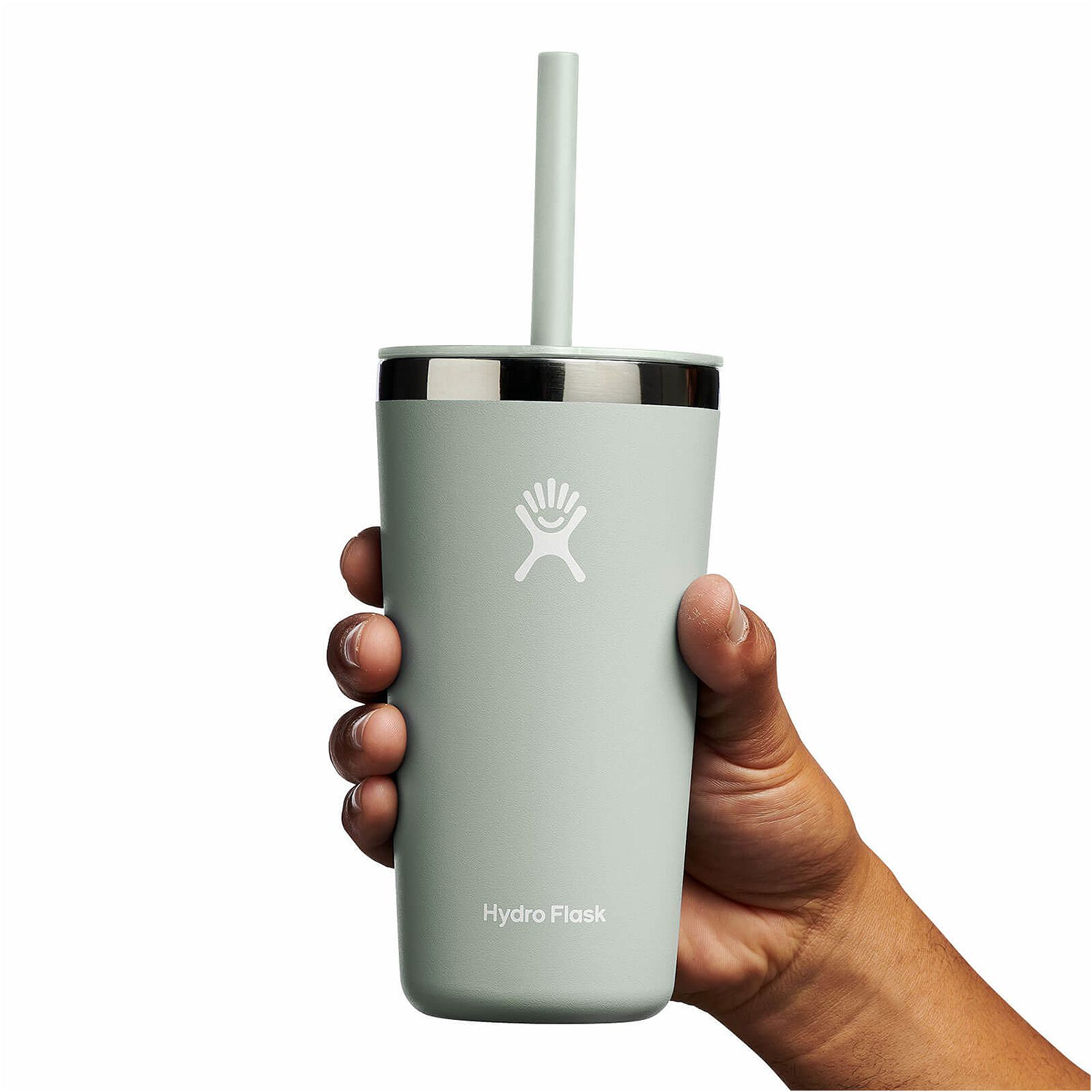 Ly Hydro Flask Around Tumbler Straw Lid 20oz màu Xanh Agave