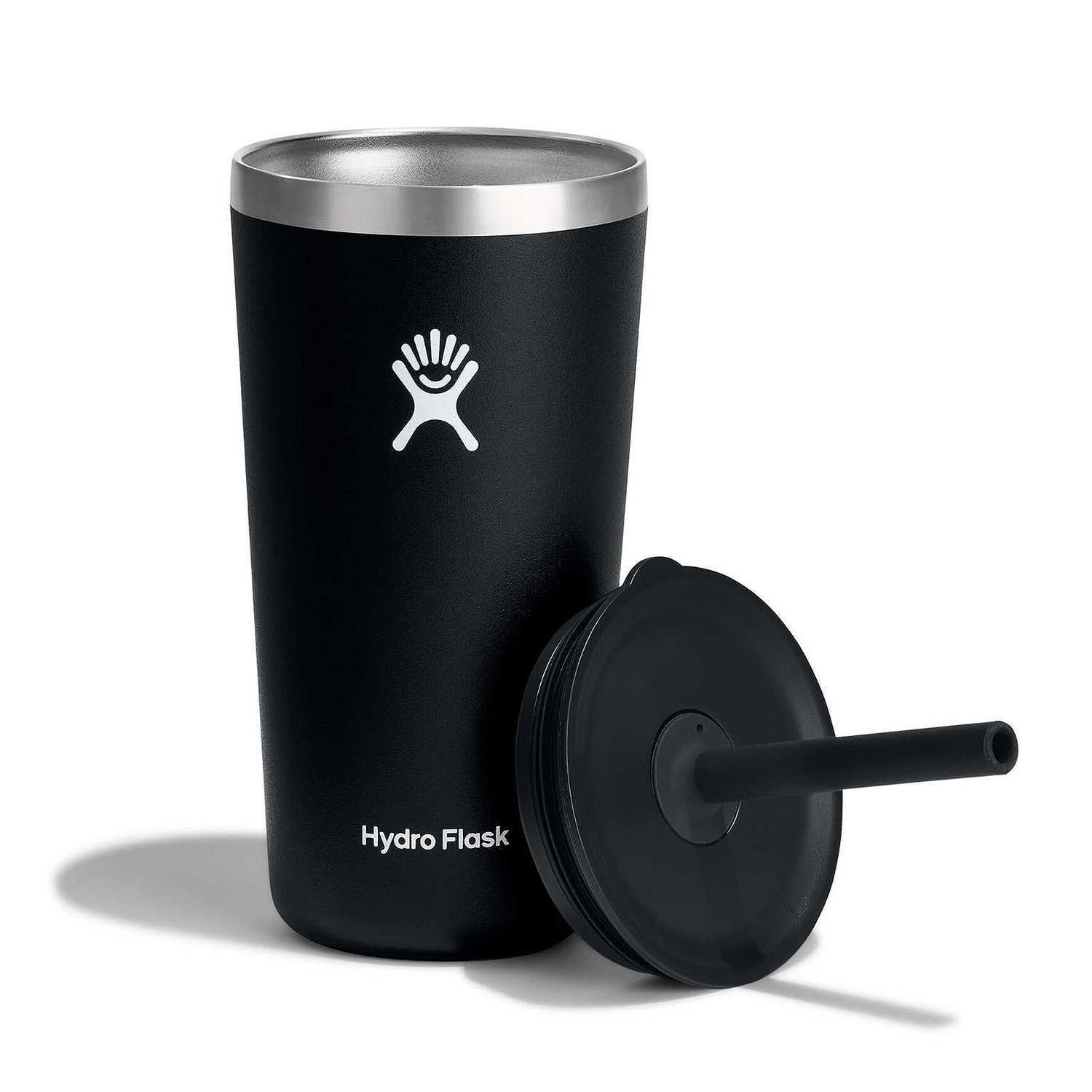 Ly Hydro Flask Around Tumbler Straw Lid 20oz màu Black