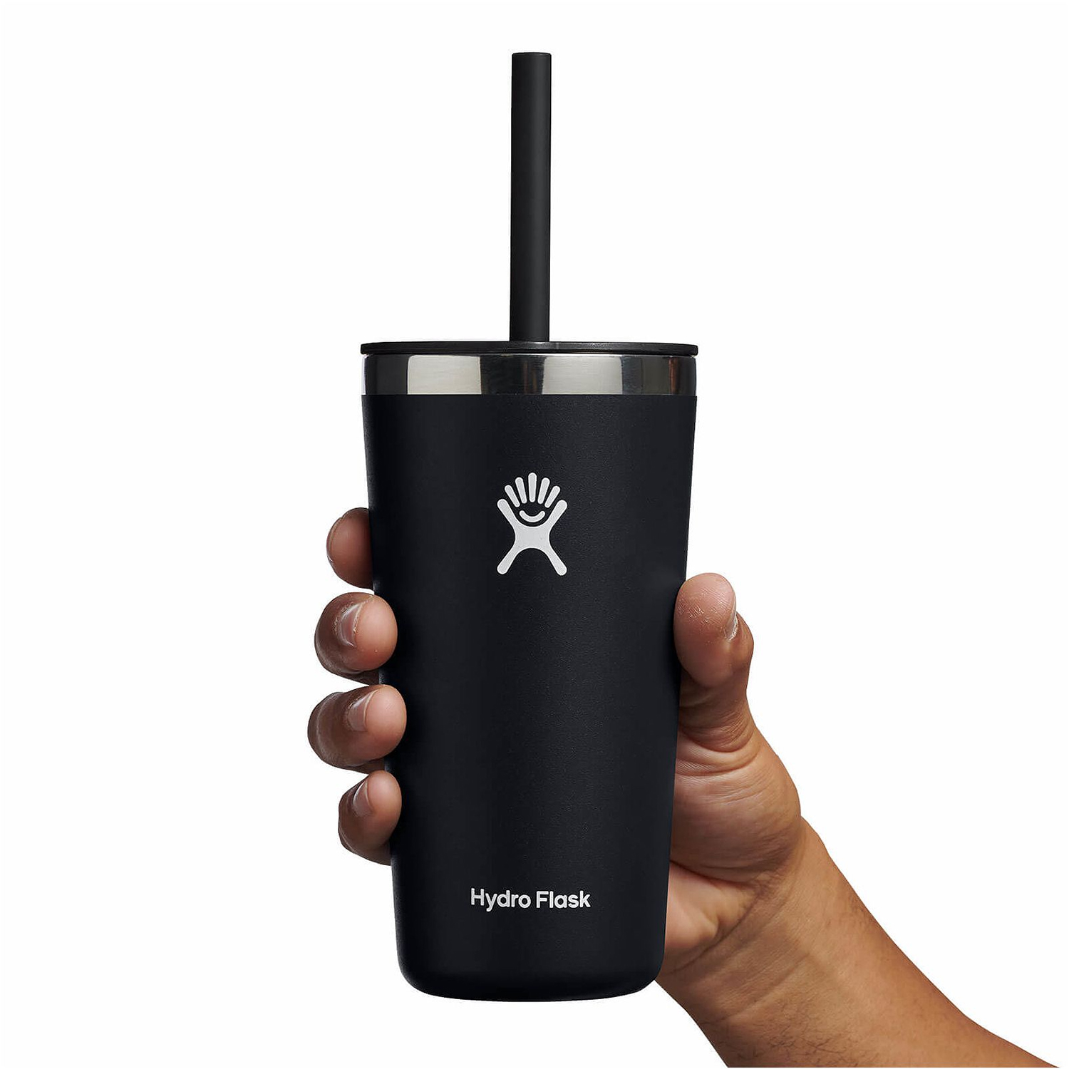 Ly Hydro Flask Around Tumbler Straw Lid 20oz màu Black