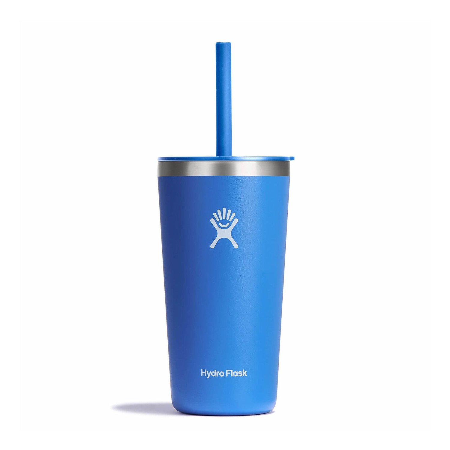 Ly Hydro Flask Around Tumbler Straw Lid 20oz màu xanh Blue