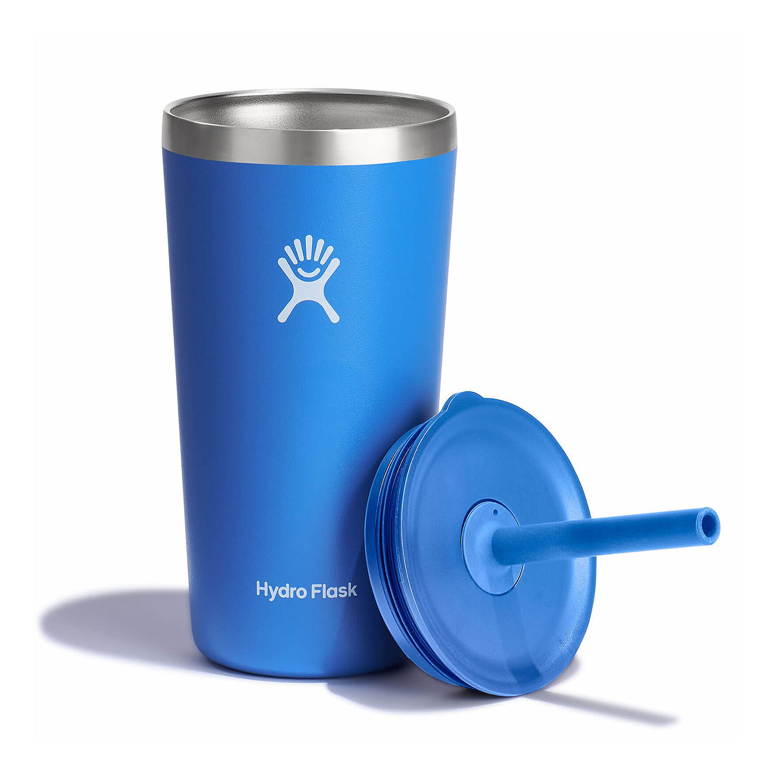 Ly Hydro Flask Around Tumbler Straw Lid 20oz màu Xanh Blue
