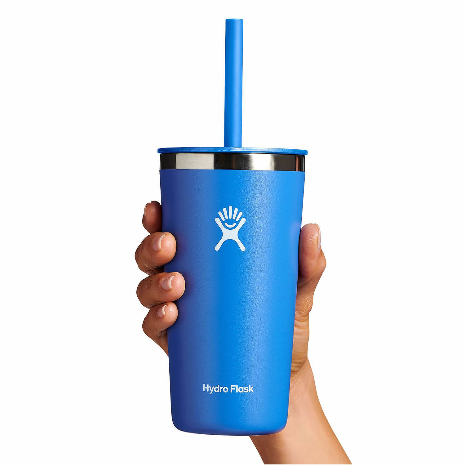 Ly Hydro Flask Around Tumbler Straw Lid 20oz màu Xanh Blue