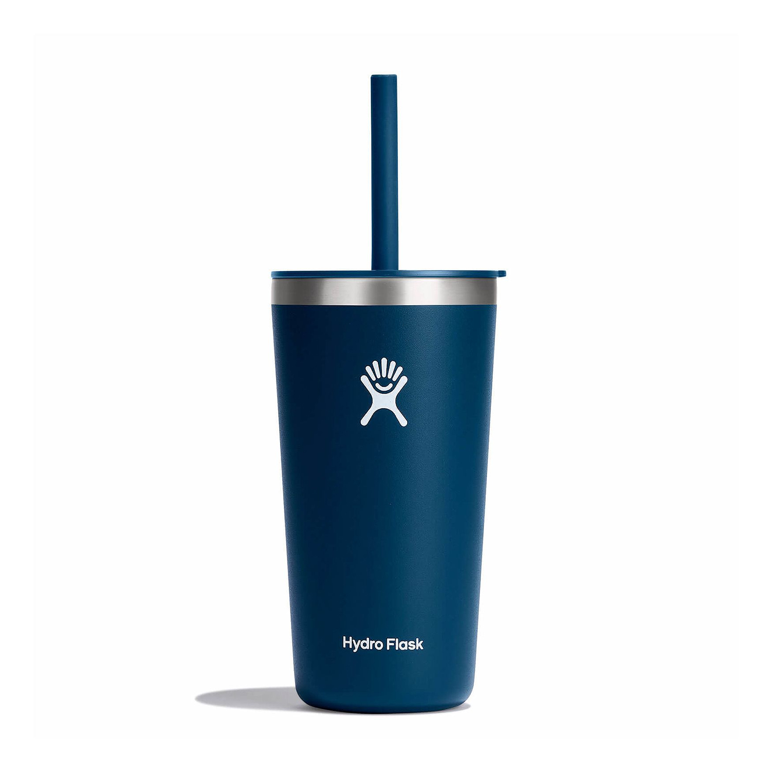 Ly Hydro Flask Around Tumbler Straw Lid 20oz màu xanh Indigo