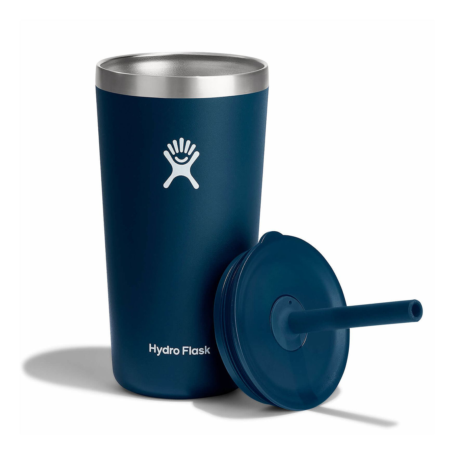 Ly Hydro Flask Around Tumbler Straw Lid 20oz màu Xanh Indigo