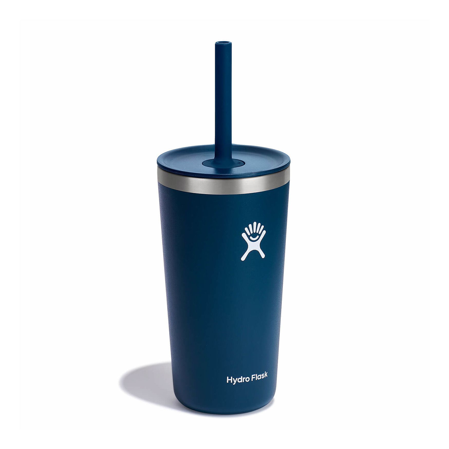 Ly Hydro Flask Around Tumbler Straw Lid 20oz màu Xanh Indigo