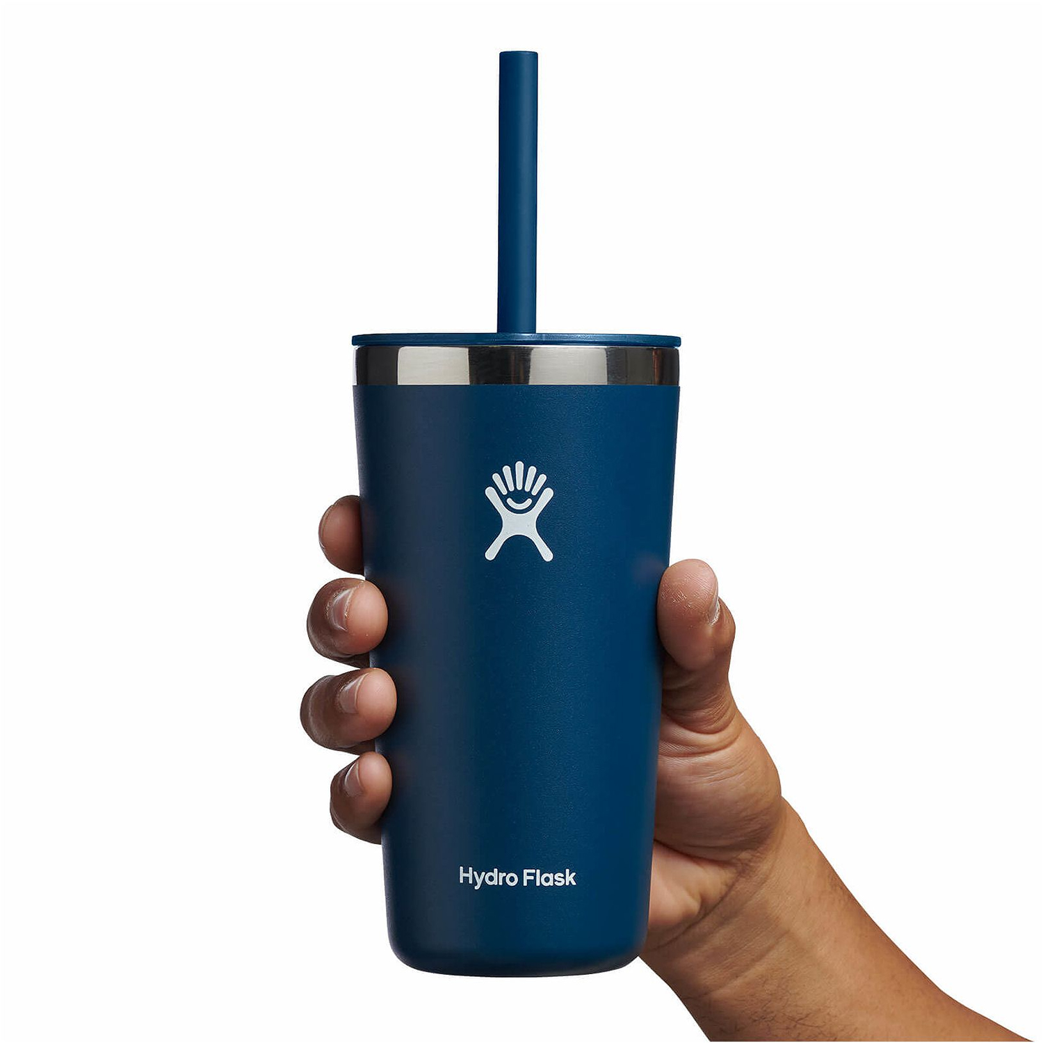 Ly Hydro Flask Around Tumbler Straw Lid 20oz màu Xanh Indigo