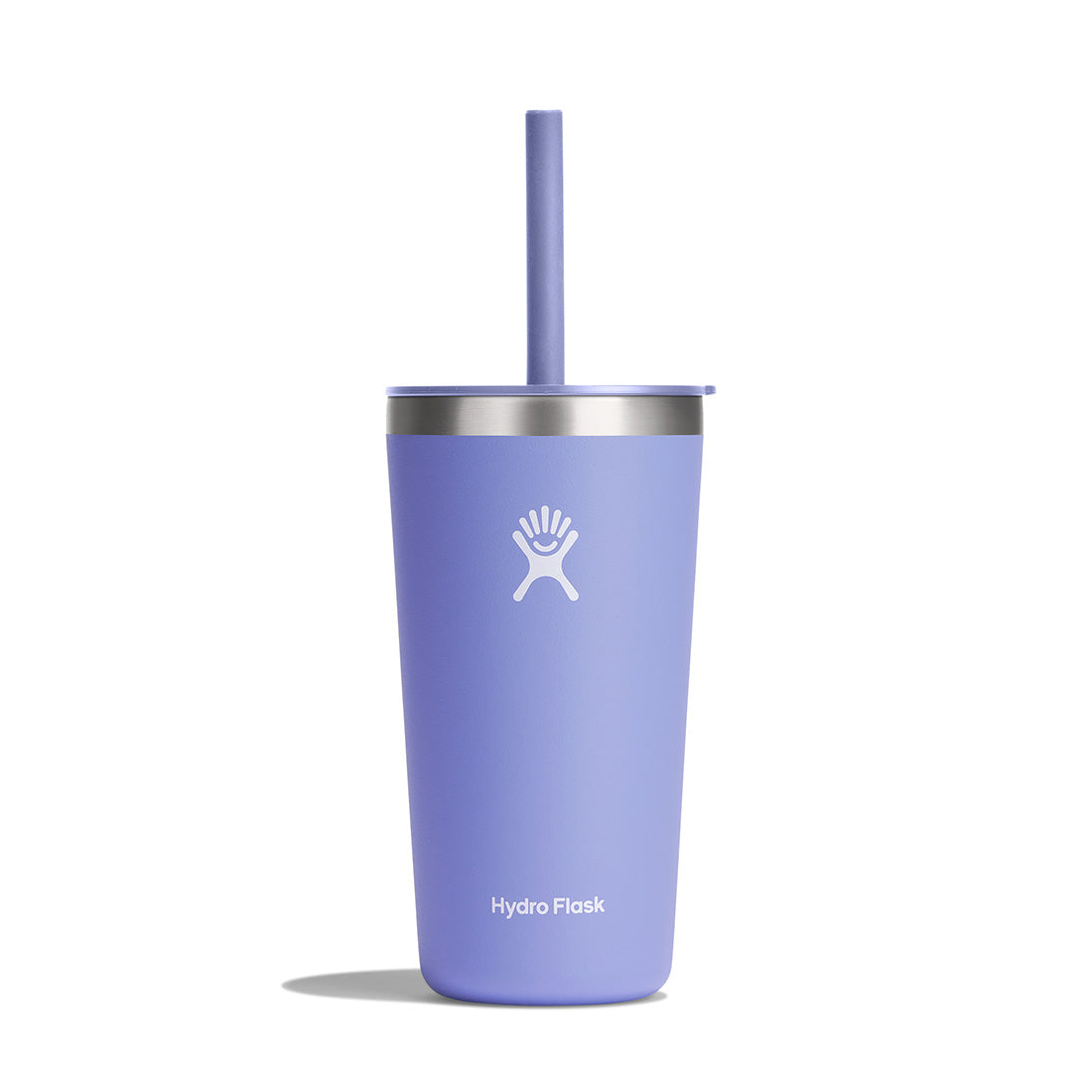 Ly Hydro Flask Around Tumbler Straw Lid 20oz màu Tím Lupine