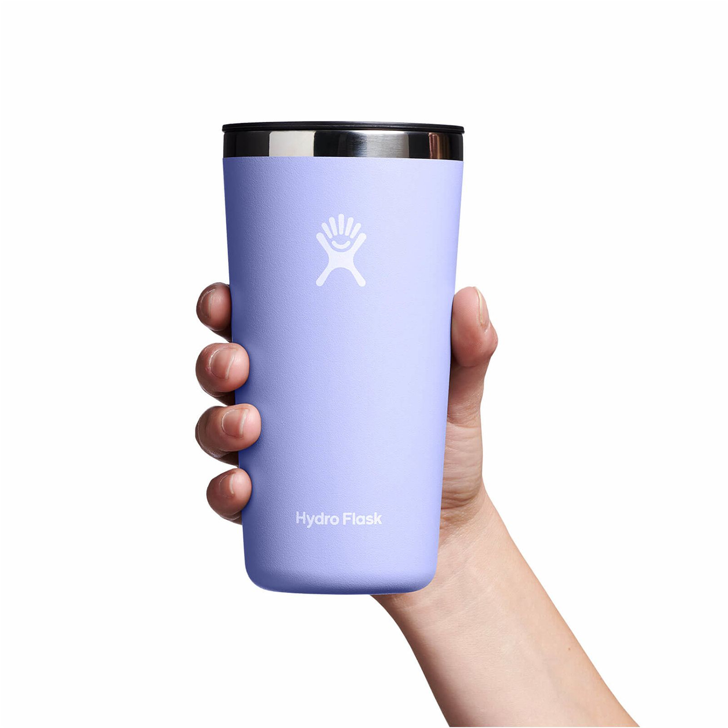 Ly Hydro Flask Around Tumbler Straw Lid 20oz màu Tím Lupine