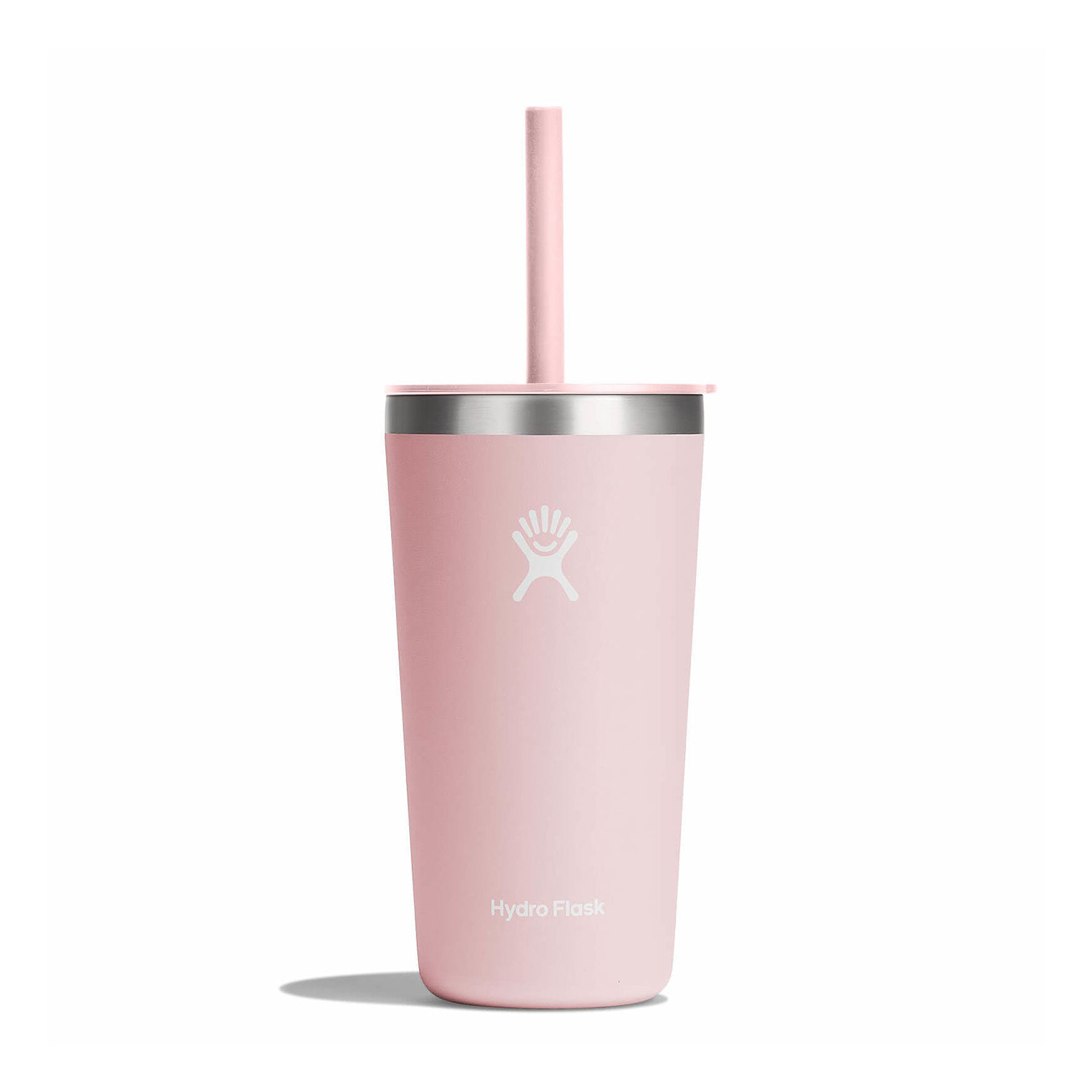 Ly Hydro Flask Around Tumbler Straw Lid 20oz màu Hồng Pink