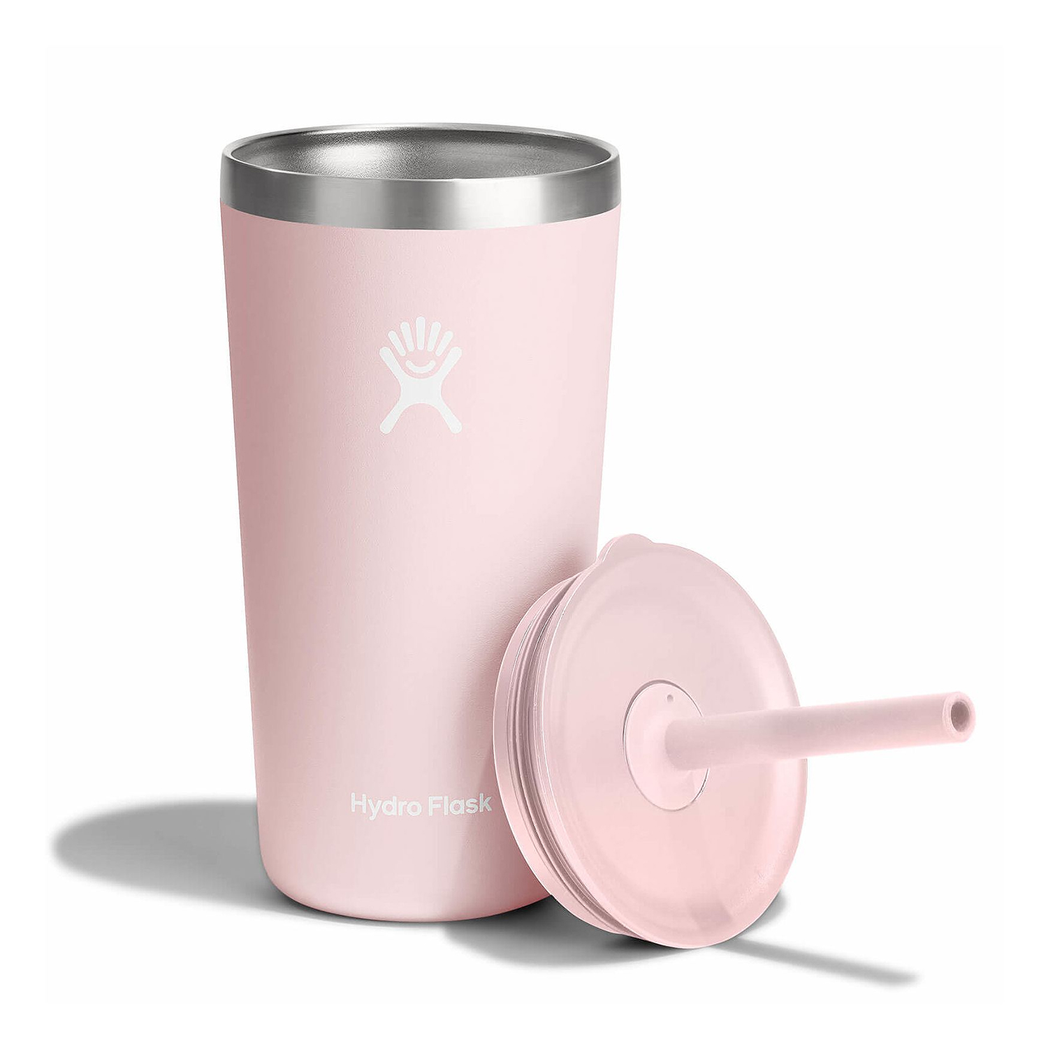 Ly Hydro Flask Around Tumbler Straw Lid 20oz màu Pink