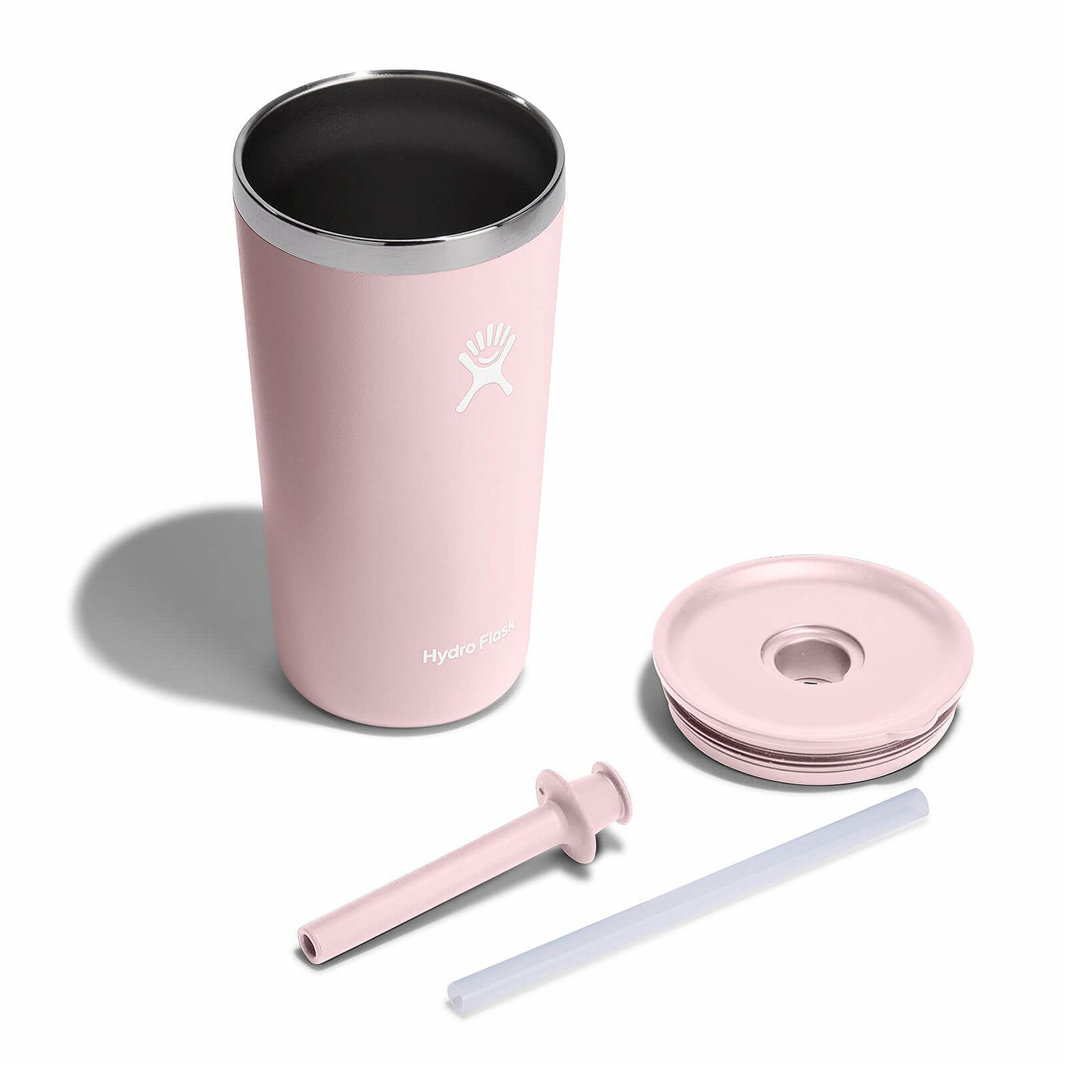 Ly Hydro Flask Around Tumbler Straw Lid 20oz màu Pink