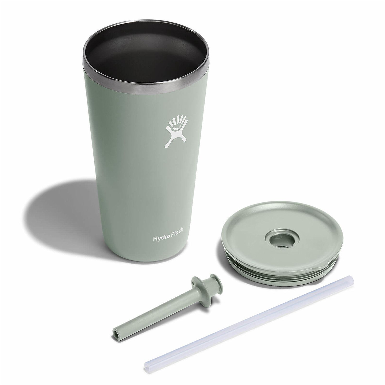 Ly Hydro Flask Around Tumbler Straw Lid 28oz màu Xanh Agave