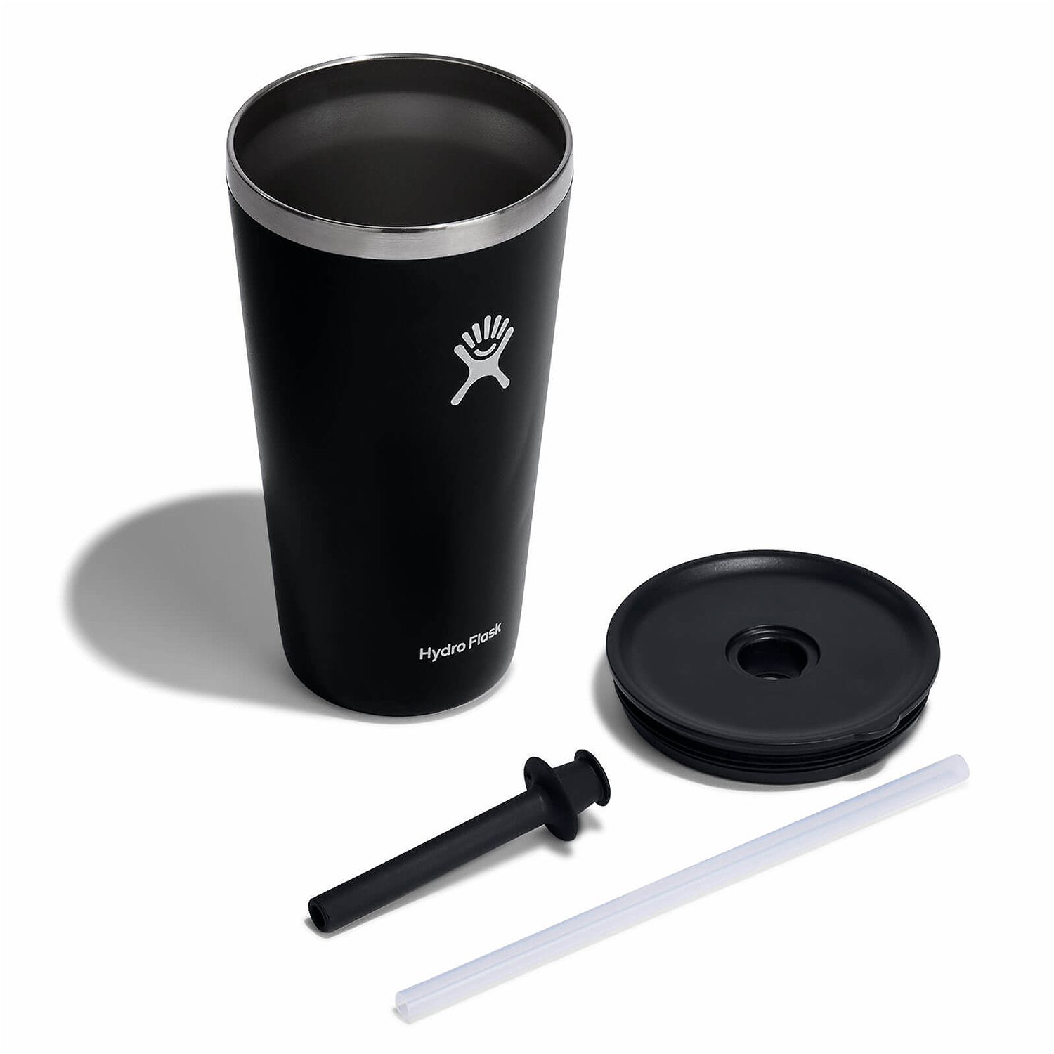 Ly Hydro Flask Around Tumbler Straw Lid 28oz màu Black