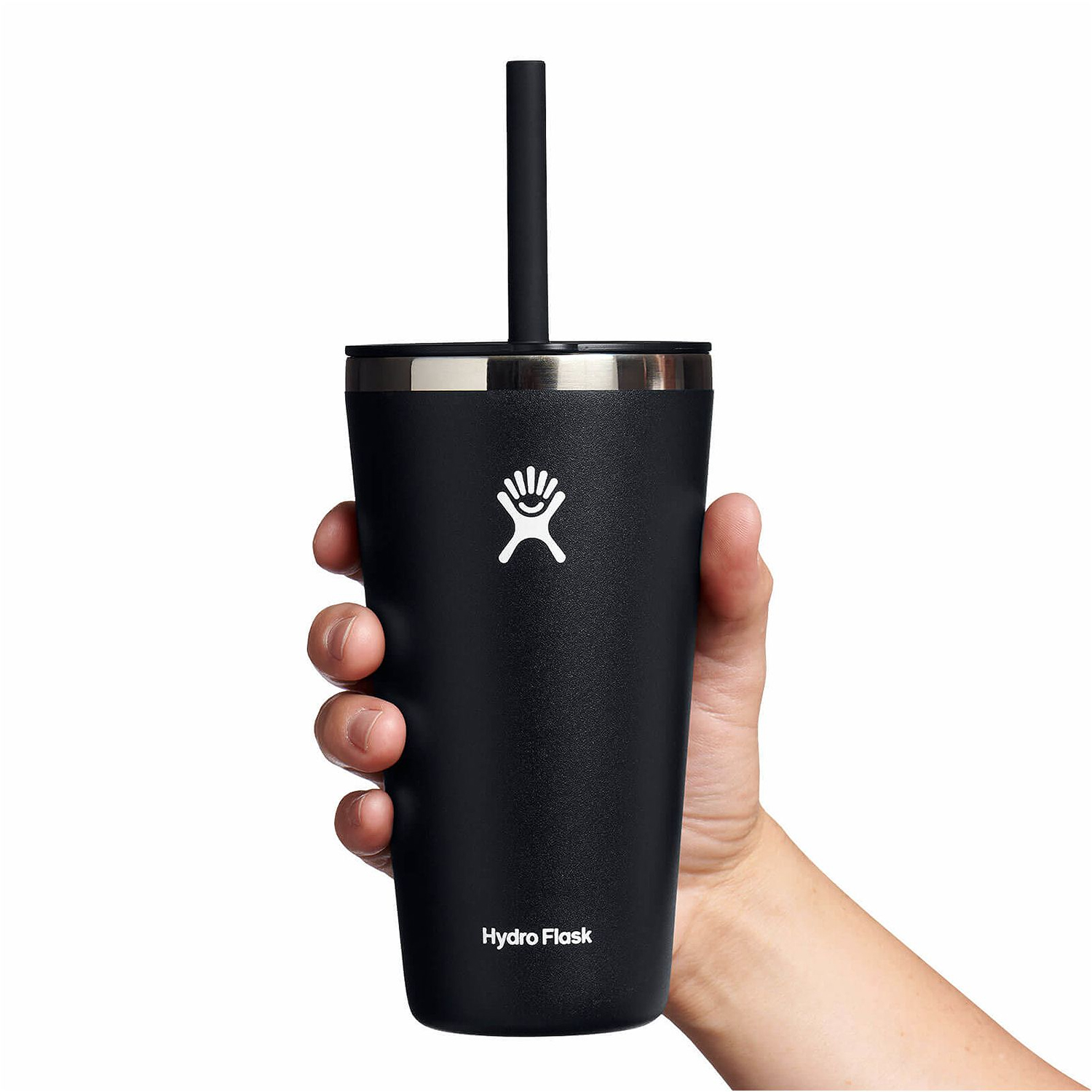 Ly Hydro Flask Around Tumbler Straw Lid 28oz màu Black