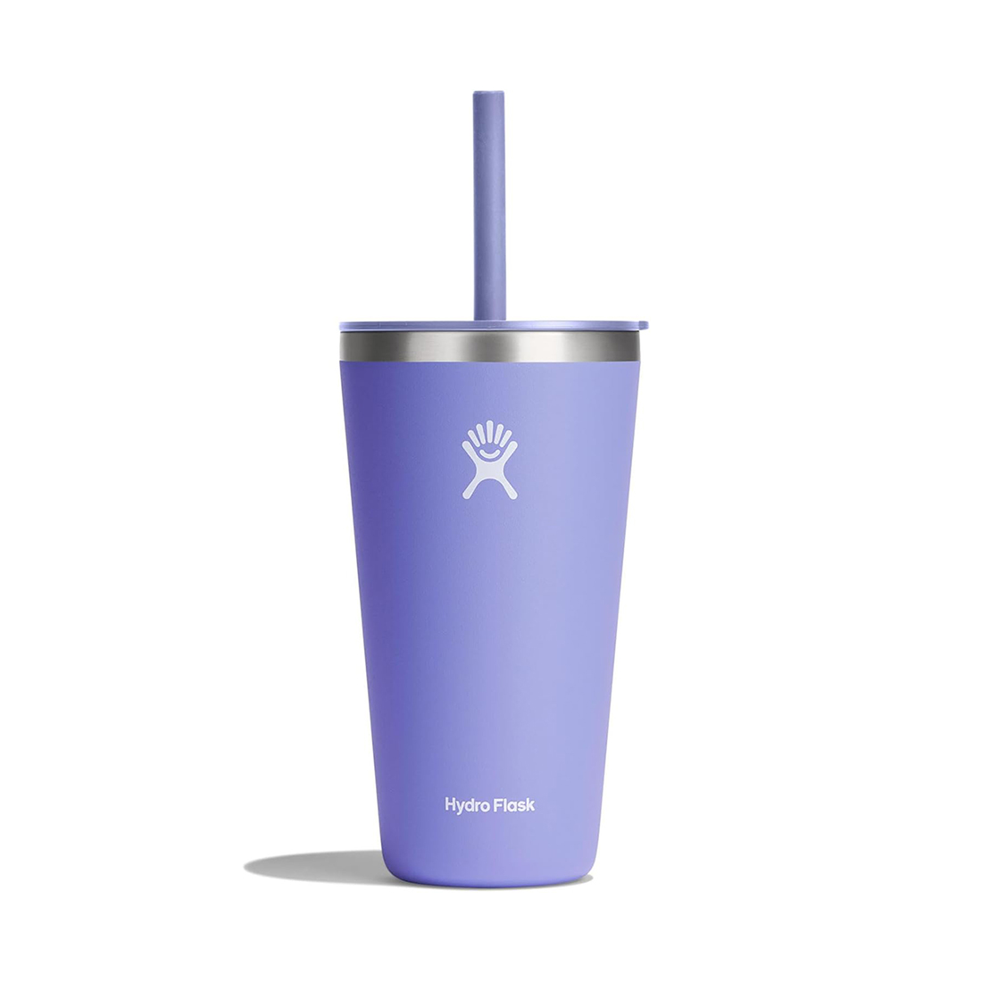 Ly Hydro Flask Around Tumbler Straw Lid 28oz màu Tím Lupine