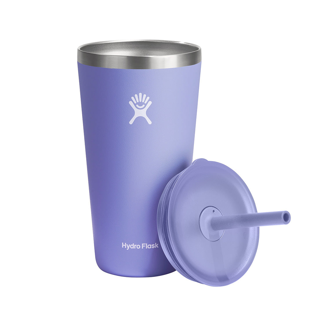 Ly Hydro Flask Around Tumbler Straw Lid 28oz màu Tím Lupine