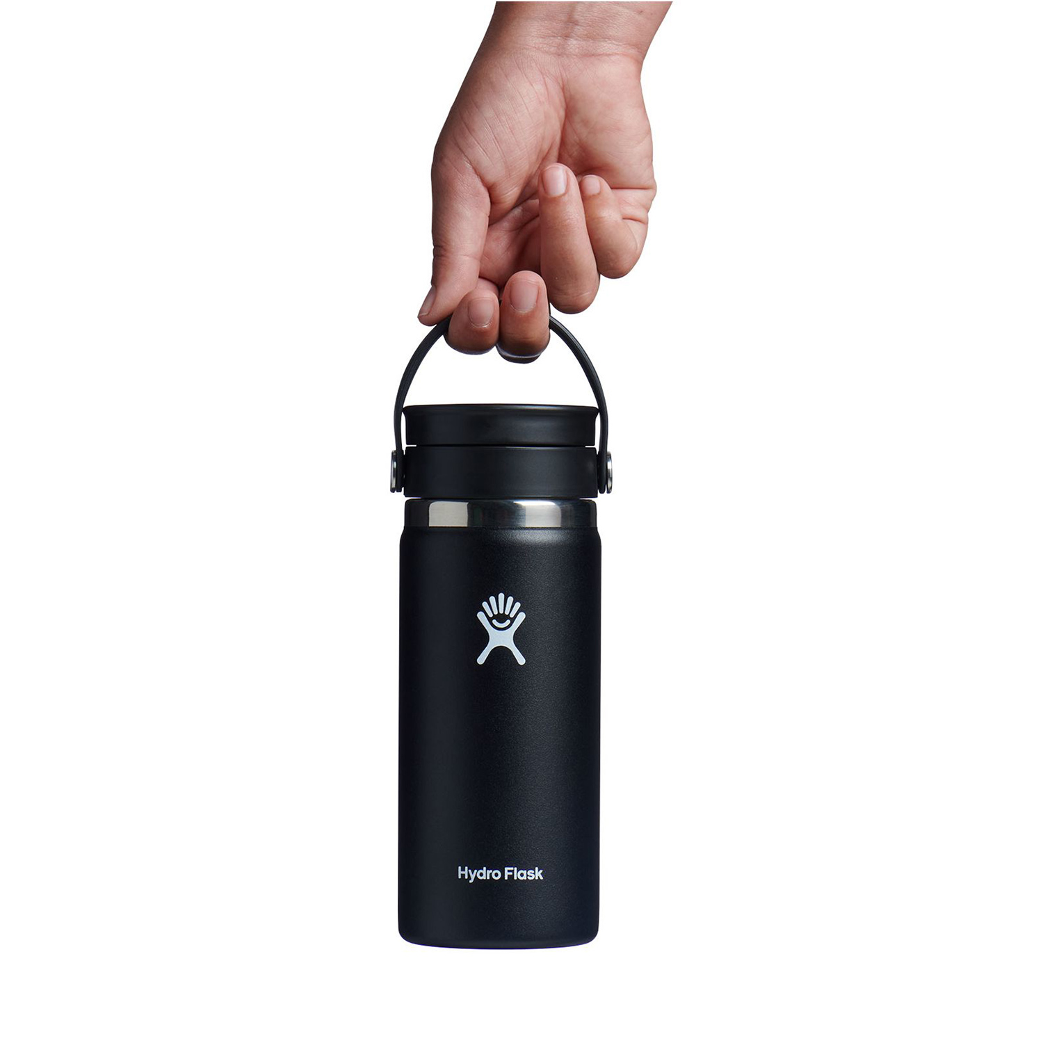 Bình Hydro Flask Wide Mouth with Flex Sip 16oz màu Black