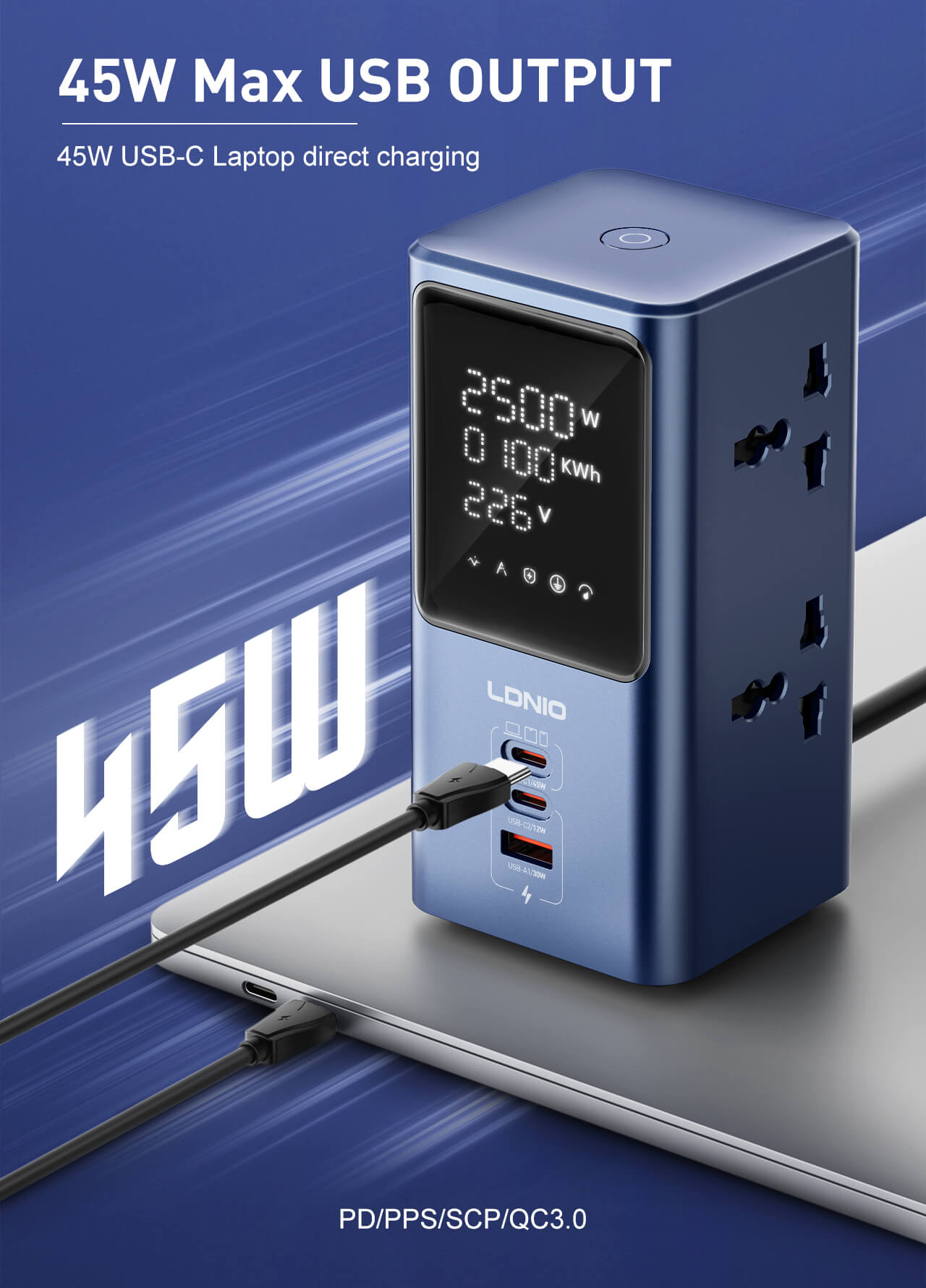 Ổ điện LDNIO SC2 45W