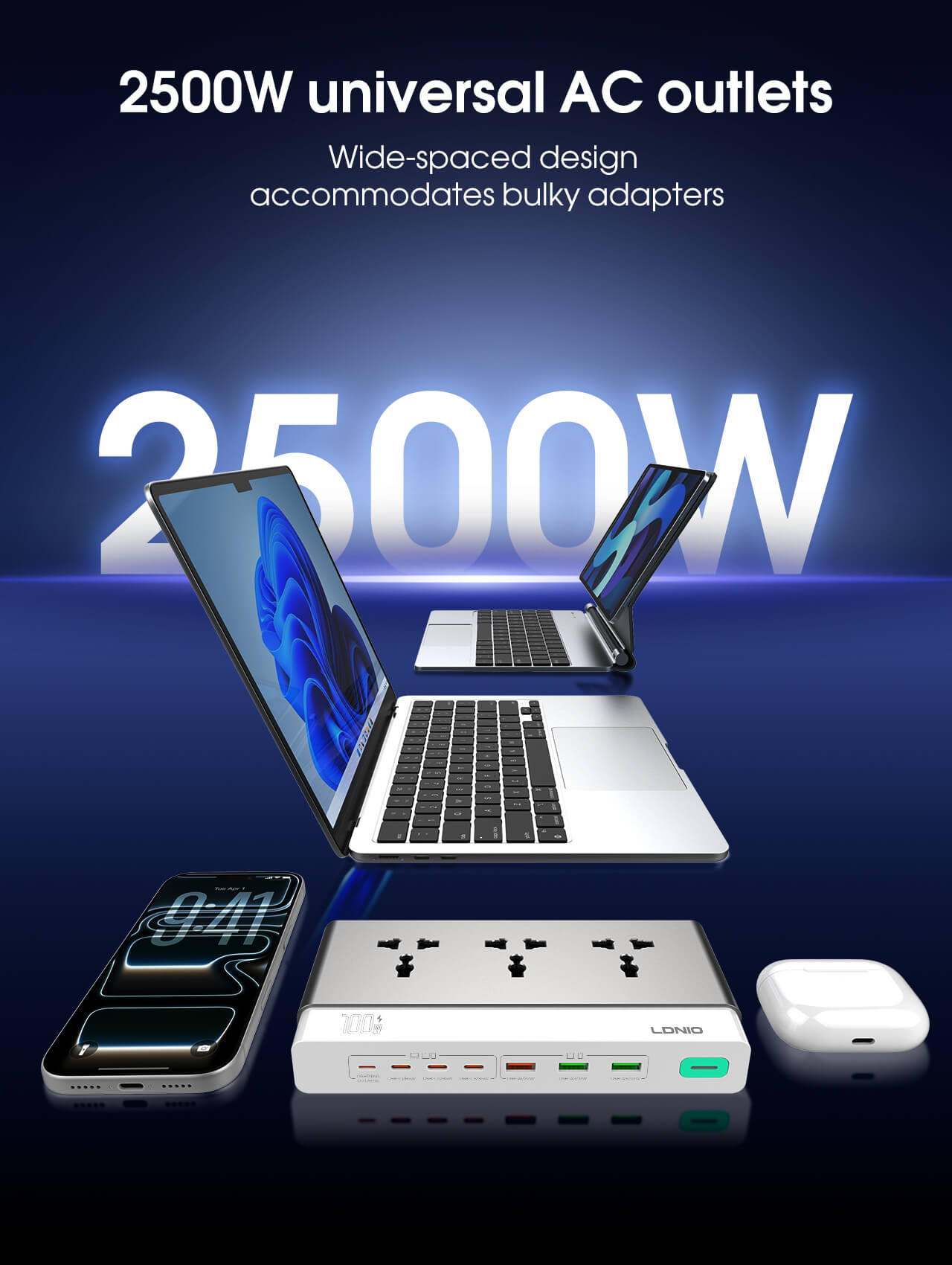 Ổ điện LDNIO SC3 100W