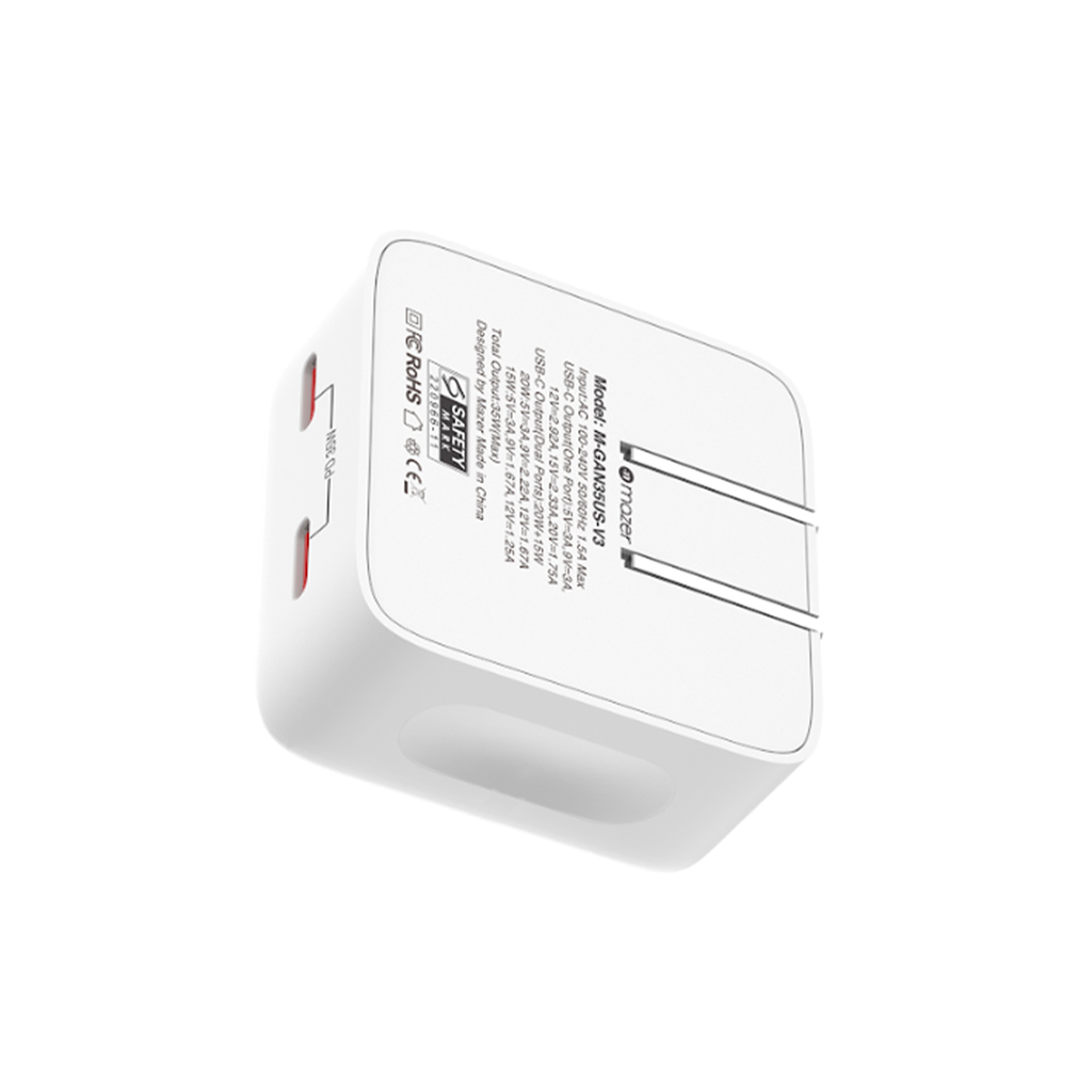 Sạc Mazer GaN Prestige 35w 2 ports
