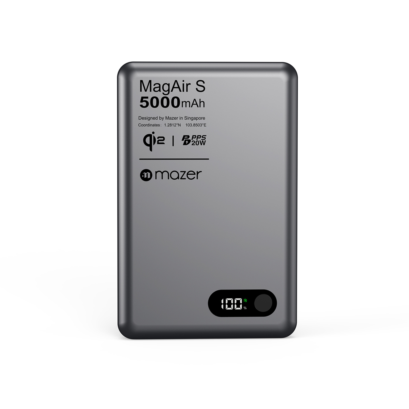 Pin sạc không dây Mazer MagAir29 Gray