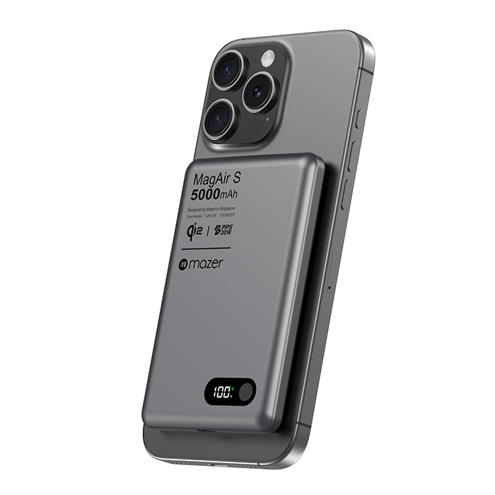Pin sạc Mazer MagAir29 Gray 5000mAh