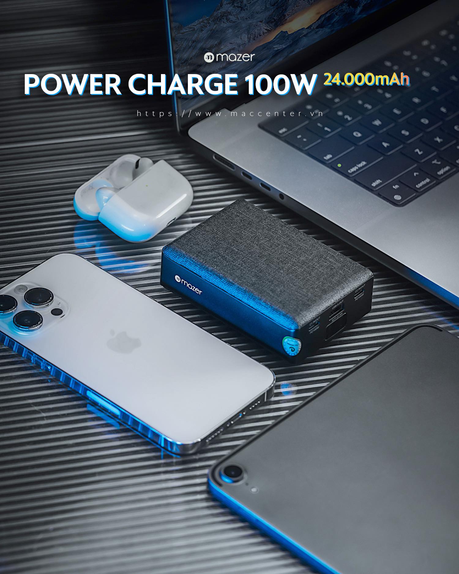 Pin sạc Mazer PowerCharge PD100W Pin sạc Mazer PowerCharge PD100W
