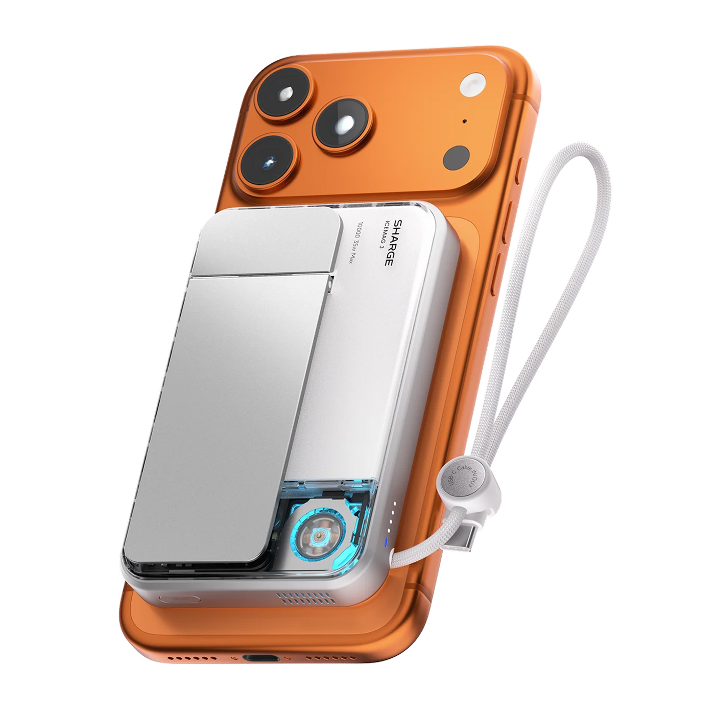 Pin sạc Sharge ICEMAG 3 White