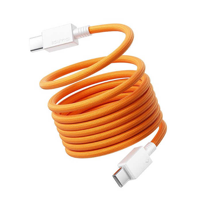 Cáp sạc Sharge Magnetic Cable USB-C 240W (Orange)