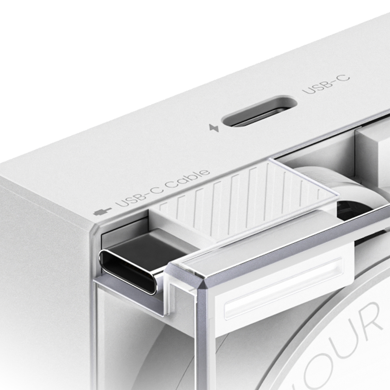 Sạc Sharge Retractable 65 White