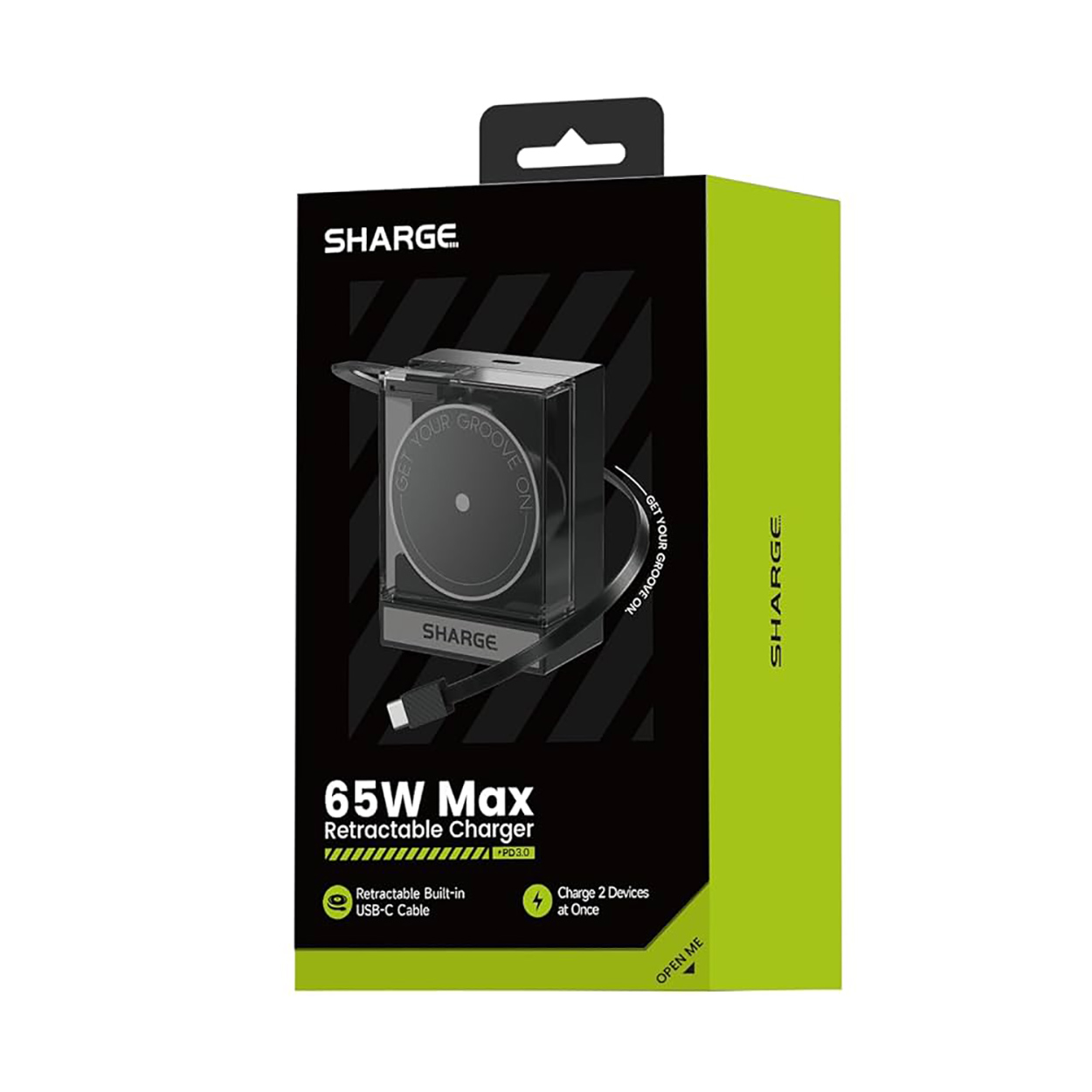 Sạc Sharge Retractable 65 White