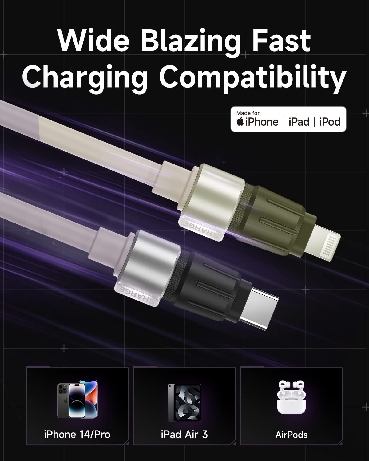 Cáp Sạc Shargeek Phantom USB-C to Lightning