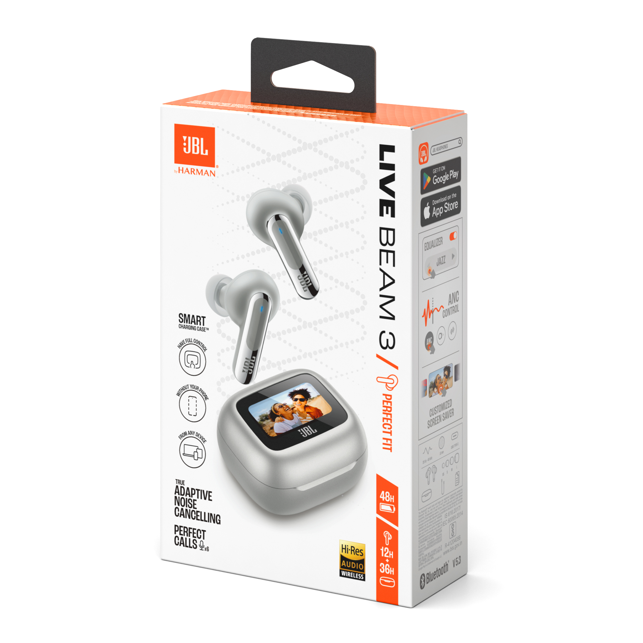 Tai nghe JBL Live Beam 3 Silver