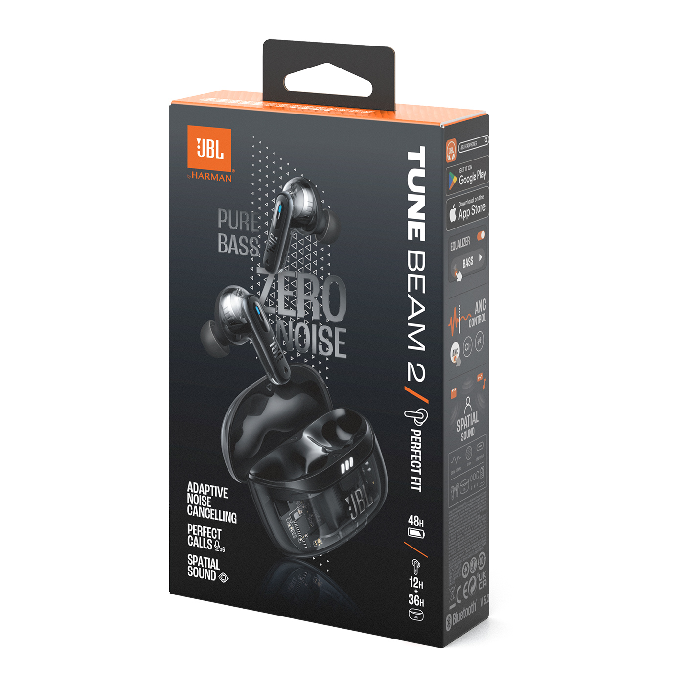 Tai nghe JBL Tune Beam 2 Ghost Black